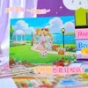 Popular Vestido Versátil para Niña Pegatinas de Disfraz Juguete Infantil Pegatinas de Atuendo de Moda para Niñas Tablero de Juego Hecho a Mano Libro Silencioso