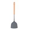 Utensílios de cozinha de silicone frigideira antiaderente silicone wok de cozinha colher de sopa filtro de pesca cabo de madeira para cozinhar conjunto de utensílios de cozinha de silicone
