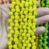 8mm Pó de Concha Prensado Flor Rosa 3D Contas Flor Rosa Prensadas e Esculpidas Contas Soltas Pulseira DIY Colar Acessórios Materiais Atacado