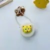 Bolsa infantil Desenho animado japonês bolsa redonda pequena palha orelhas grandes cachorro Urso menina menino transversal troco bolsa pequena