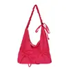 Moda Estilo Coreano Retro Bolso Tote de Nylon Bolso Casual Gran Capacidad Bolso de Hombro Estilo Vacaciones Bolso de Playa para Mujer