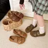 Zapatos Bajos Individuales Retro de Gamuza Francesa para Mujer Otoño 2026 Nuevos Planos de Doble Uso Suela Suave Punta Redonda Mary Janes Birkenstocks