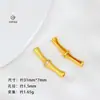 Novas Contas Espaçadoras de Zircônia Estilo Chinês com Junta de Bambu e Furo Passante, Contas para Pulseira com Pingente Saco da Sorte Banhado a Ouro, Acessórios para Joias DIY Feitos à Mão Venda por Atacado