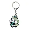 Encantos Lindo para Mochila de Suministro Directo Pequeños Regalos Accesorios para Llavero Panda Fabricante Parche Pvc Goma Blanda DIY