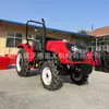 Trator Agrícola de Tração nas Quatro Rodas com 100 Cavalos de Potência, Escavadeira de Valas, Cultivador para Pomares e Estufas, Plantio e Aragem Rotativa, Diesel nas Quatro Rodas