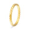 Joyería Estilo Coreano Anillo Redondo Pequeño Cortado Estilo Chanel de Acero Inoxidable Coreano Joyería de Mano Elegante Sencilla para Mujer 18K