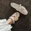 Zapatos de Ballet Mary Jane Tejidos Calados Estilo Nuevo Verano 2026, Zapatos Planos Bajos Versátiles de Moda para Mujer
