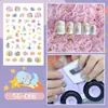 Suministro transfronterizo de nuevas pegatinas de uñas con purpurina impermeables, pegatinas de cinta impermeables, pequeñas calcomanías de uñas frescas para niños.