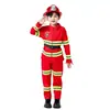 Fantasia de Bombeiro Infantil para Role-Playing Fantasia para Apresentação de Jardim de Infância Conjunto de Brinquedos Equipamentos Roupa de Bombeiro