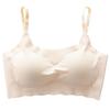 Shangpin Anxin Segunda Generación Seda de Hielo Transpirable Sin Costuras Sujetador para Dormir Push-up Sin Aro Chaleco Deportivo Ropa Interior Ropa Interior para Mujer
