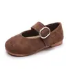 Zapatos para Niñas 2026 Otoño Nuevas Llegadas Zapatos de Princesa para Niñas Zapatos de Cuero de Suela Blanda Estilo Coreano Versátiles Mocasines tipo Birkenstock