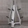 Estante para Discos de Barra para Uso en Casa, Soporte para Almacenamiento de Barra de Mancuernas, Estante de Almacenamiento para Discos de Mancuernas de Agujero Grande y Pequeño para Gimnasio