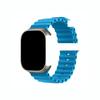 Para Apple Watch8Ultraiwatch Watch Strap Fivela Dupla de Silicone Apple Ocean Strap