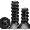 Tornillo de Hierro Pavonado con Cabeza Torx Avellanada con Pasador Grado 10.9 Antirrobo Ranura Torx Cabeza Plana Tornillo a Prueba de Manipulación M3M4M5M6