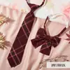 Cuadros Estilo Japonés jk Corbata de Lazo Corbata de Flor Femenina Estilo Preppy Foto de Graduación Camisa con Lazo Gratis Traje de Marinero Niños