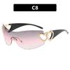 Gafas de sol vintage de Europa y Estados Unidos 2023 nuevas Y2K red hot girl foto gafas de sol gafas de sol con protección UV para mujer