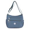 Bolsa de Mamá Bolsa de Tela de Nailon Ligera Bolso de Hombro Casual a la Moda Simple Multicapa Versátil Bandolera