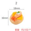 Brinquedo de Comida em Miniatura Série Sushi Acessórios de Resina DIY Enfeites Realistas Brinquedos de Faz de Conta Ímãs de Geladeira Materiais de Artesanato