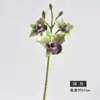 Flor Artificial Cattleya Impresa en 3D Decoración de Entrada de Sala de Estar Maceta con Flor Falsa Planta Ramo de Cattleya Ramo Vintage para Entrada