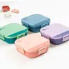 Juego de lonchera de gran capacidad y vaso de agua de grado alimenticio para uso transfronterizo, lonchera compartimentada sellable para microondas y taza de café portátil