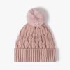Gorro de Punto Grueso Cálido sin Visera con Forro de Lana para Otoño e Invierno para Mujer, Gorro de Punto Versátil para Exteriores Casual
