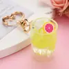 Mini Chaveiro Supermercado Garrafa de Resina Garrafa de Bebida em Miniatura Garrafa DIY Para Transmissão Ao Vivo Acessórios de Resina Joias Atacado