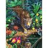 Pintura de Diamante Nova Transfronteiriça Série Animal: Feras Ferozes, Leões, Tigres, Pintura Diamante com Pedras Quadradas/Redondas, Pintura Decorativa Feita à Mão