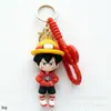 Llavero One Piece colgante de Luffy dibujos animados transfronterizos One Piece Luffy amuleto para mochila de niños figura pequeña juguete