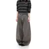Novos Jeans Rasgados Retro Americanos de Cinco Botões Plissados para Homens e Mulheres Calças de Perna Reta Soltas de Alta Qualidade Tendência