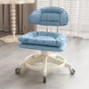 Taburete pequeño universal con ruedas y polea, taburete bajo para el hogar, cambiador de zapatos, respaldo para niños, taburete redondo para sala de estar, banco suave.