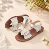 Sandalias Infantiles para Niñas con Lazo de Pedrería Duraderas Cómodas Para Salidas Fiestas Estilo Retro Suave