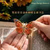 Marcador de Metal con Pintura al Óleo de Mariposa, Exquisito Regalo de Alta Gama, Souvenir Cultural y Creativo de Alto Valor, Recompensa para Profesor Regalo para Estudiante