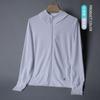 Ropa de Protección Solar para Pareja con Capucha para Hombre Transpirable Verano Exterior Secado Rápido Ropa de Piel Top Anti-UV Ropa de Protección Solar para Mujer