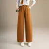 Pantalones banana cropped azul marino para mujer, nuevo estilo otoño 2026, populares este año, pantalones estrechos y curvos populares para mujeres petite