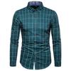 Amazon AliExpress nova camisa masculina floral de manga comprida slim fit moda europeia e americana casual de negócios atacado