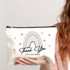 Amazon AliExpress Bolsa Cosmética Lona tamaño pequeño Bolsa con Cremallera Almacenamiento Algodón Transfronteriza Portátil Bolsa de Mano para Lavado
