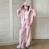 Conjunto Esportivo de Moletom com Capuz e Calça Esportiva Prateado Salpicado 2025 Novo Estiloso para Meninas Mais Velhas