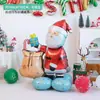 Balão de Filme de Alumínio Papai Noel Tema de Natal Evento de Loja em Shopping Center Fundo de Parede para Fotos Layout de Atmosfera Decoração