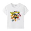 Ropa infantil de dibujos animados del equipo Wang Wang, una generación de niños, camiseta de manga corta de algodón, abrigo naranja, camiseta para bebé niño