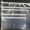 Factory direct sales transparent file bag a4 pull ring storage bag thickened waterproof frosted zipper bag exam special pencil bag