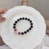 Pulseira Shake Tone Imitação Hotan Yu Flor de Pêssego Verão Feminino Design de Nicho de Alto Nível Corda de Mão Contas Cordão de Mão Melhor Amigo