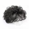 Peluca de mediana edad y para ancianas, cabello corto rizado de madre, transpirable, pieza de repuesto, cobertura de cabeza de una pieza, peluca para canas en stock