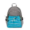 Mochila Exterior Infantil Estilo Coreano, Simple de Color Contrastante con Cordón, Estudiante Niño y Niña, Bolsa de Viaje Ultraligera para Montañismo