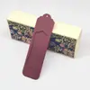 Cubierta de Marcador Irregular Hueca Estilo Chino Marcador Teñido Índigo Material para Manualidades Cubierta de Empaque Set de Marcadores Simples
