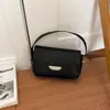 Funda tipo flip estilo coreano simple y elegante popular verano 2026 con textura elegante cierre de broche bolso de mano bandolera bolso pequeño cuadrado