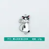 Atacado Versão Coreana Criativo Gota de Óleo Liga Gato Fofo Estampado Tag de Identificação Brincos Pingente Pulseira Joias Acessórios DIY