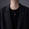 Colar Loftily New Chinoiserie Masculino DIY Urna Fundida Colar Nicho Estilo Ins Aço Titânio Joias que Não Desbotam