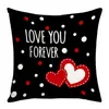 Nueva Funda de Almohada Ambiente Festivo de San Valentín Moda Tendencia Estilo Ins Estampado Digital Funda de Almohada Funda para Cojín