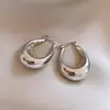 Pendientes Huecos Minimalistas Franceses Cepillados con Forma de Gota de Agua, Pendientes de Lujo Ligero de Gama Alta, Pendientes de Moda y Sencillos al por Mayor