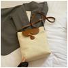 2025 Novo Estilo Moda Cor Contrastante Bolsa Balde High-End Design Nicho Versátil para o Dia a Dia Leve Bolsa Transversal para Mulheres